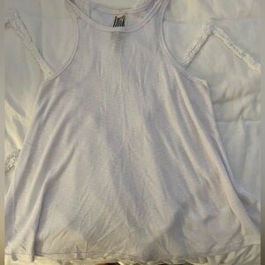 Free People White Racerback Tank